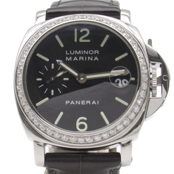 パネライ ルミノール マリーナ ダイヤモンドコレクション ベゼルダイヤ 腕時計