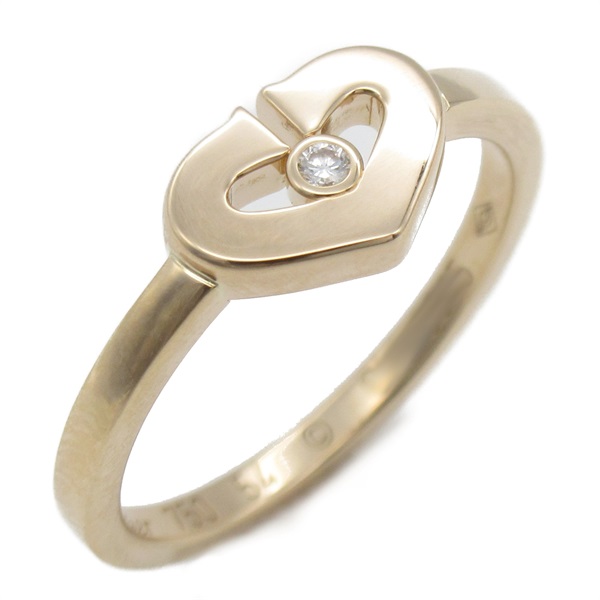 カルティエCハート1Pダイヤリングアクセサリー - リング(指輪)