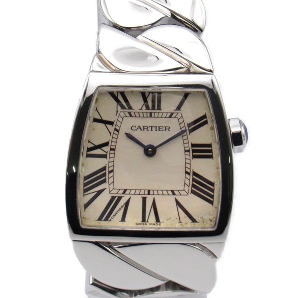 得価NEW新品未使用Cartier カルティエ 時計 ラドーニャLM ベルト クロコダイル 時計