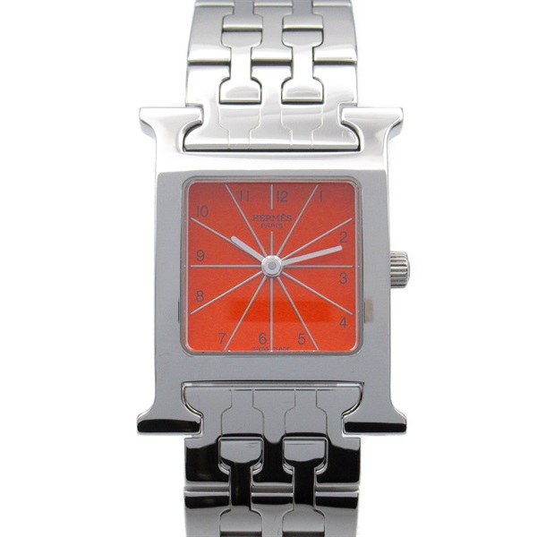 HERMES エルメス レディース時計 ケープコッドPM Wトゥール レッド シルバー文字盤 ステンレス アリゲーター CC1.210a【434】  の購入なら「質」の大黒屋（公式） - 時計