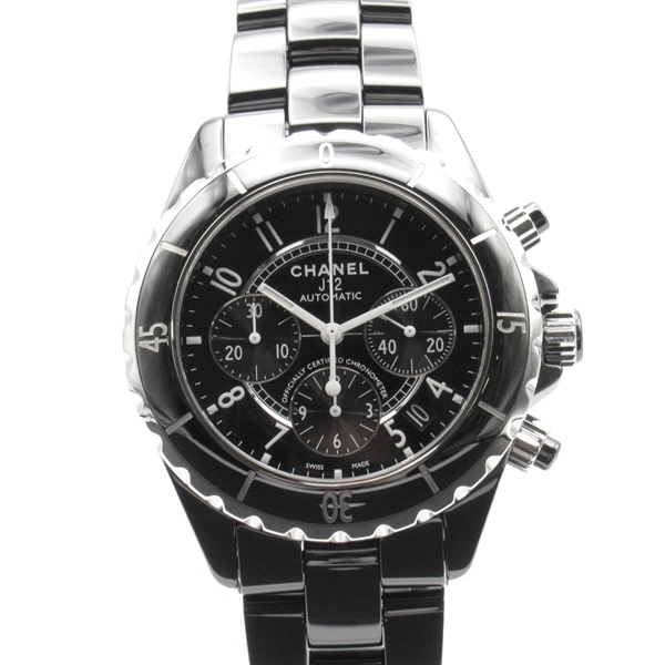 CHANEL シャネル J12 クロノグラフ ブランドオフ CHANEL セラミック 腕時計 セラミック  メンズ