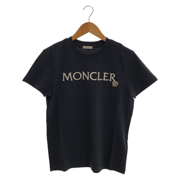 新作モデル モンクレール ワンポイント Tシャツ トップス 黒 ブラック 