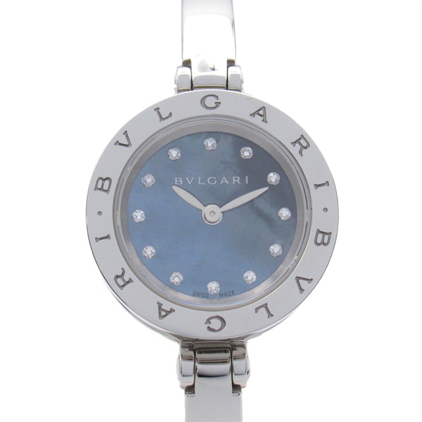 人気カラーの BVLGARI b-zero1 レディース腕時計 12Pダイヤ シェル文字 
