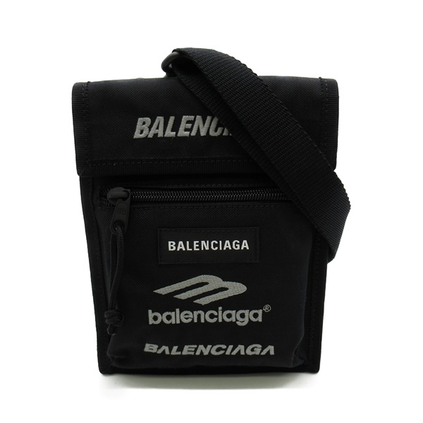 •メインコンパートメントx1新品　BALENCIAGA EXPLORER ストラップ付きスモールポーチ