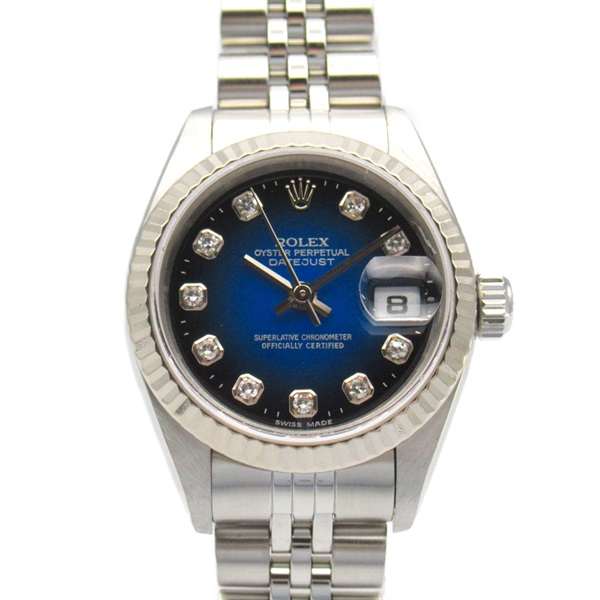 ロレックス(ROLEX) デイトジャスト Ref.116234NG SS×WG シェルダイヤル 10Pダイヤ D番 自動巻き Aランク ロレックス買取相場  -ゴールドプラザ兵庫あまがさきキューズモール店