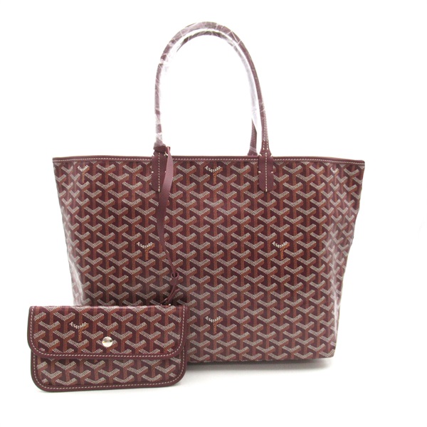 GOYARD(ゴヤール) サンルイ PM トートバッグ 肩掛け ショッピングバッグ ヘリンボーン柄 PVCコーティングキャンバス ゴヤールディンキャンバス  ブラック黒 ブラウン茶 シルバー金具 ユニセック レディース | rjssports.com