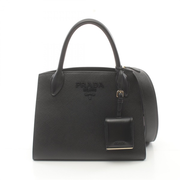 プラダ SAFFIANO CUIR C モノクローム  ハンドバッグ バッグ レディース 1BA156