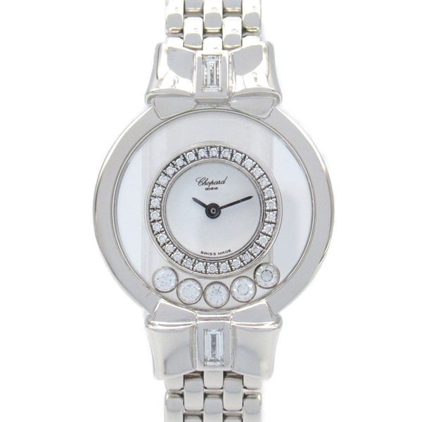 【中古】 ショパール(Chopard) ショパール ハッピーダイヤモンド 腕時計 時計 レディース 4097/1 ケースサイズ直径約24mm(リューズ除く)腕周り:約17.5cmベルト幅:約10mm