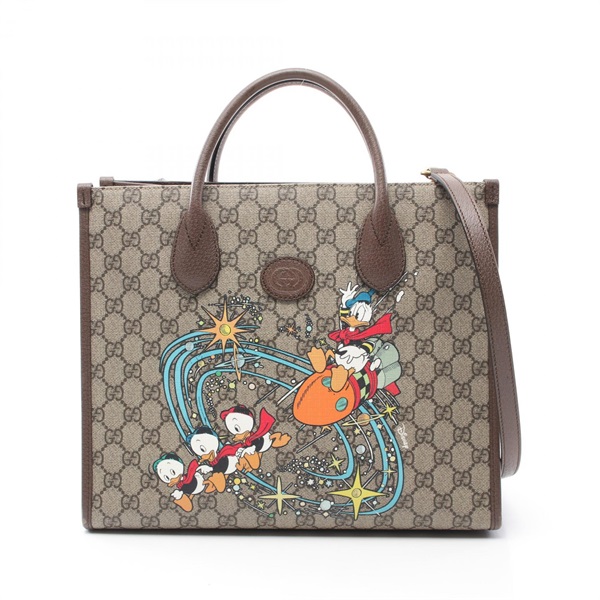 グッチ(GUCCI)グッチ GUCCI × Disney ドナルドダック GGスプリーム トートバッグ バッグ レディース  648134｜2118800104953｜【公式】新品中古どちらもブランドの通販ならブランドオフ・オンラインストア| BRAND OFF Online  Store