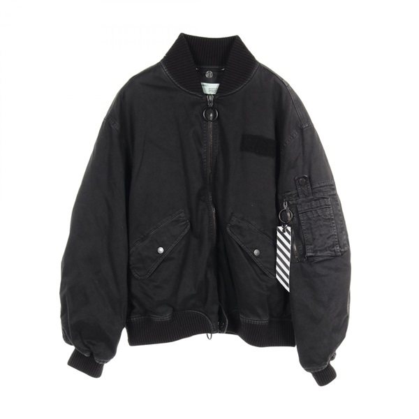 オフホワイト(OFF-WHITE)オフホワイト Vintage Bomber Jacket ブルゾン 衣料品 アウター  メンズ｜2120700053880｜【公式】新品中古どちらもブランドの通販ならブランドオフ・オンラインストア| BRAND OFF Online  Store