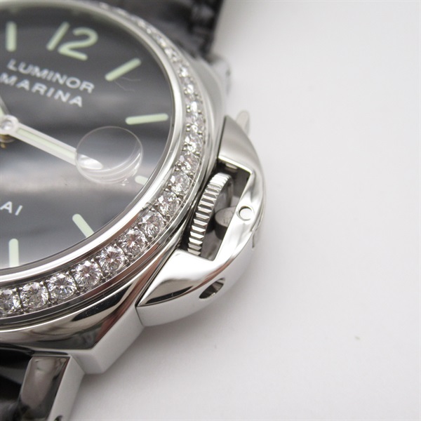 パネライ ルミノール マリーナ ダイヤモンドコレクション ベゼルダイヤ 腕時計
