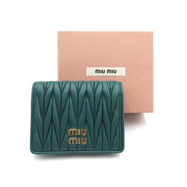 ミュウ ミュウ(Miu Miu)ミュウ ミュウ 二つ折財布 二つ折り財布 財布 