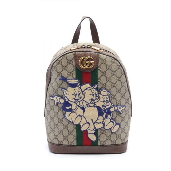 グッチ(GUCCI)グッチ GUCCI × Disney 三匹のこぶた GGスプリーム リュックサック バックパック バッグ レディース  552884｜2101217544191｜【公式】新品中古どちらもブランドの通販ならブランドオフ・オンラインストア| BRAND OFF Online  Store