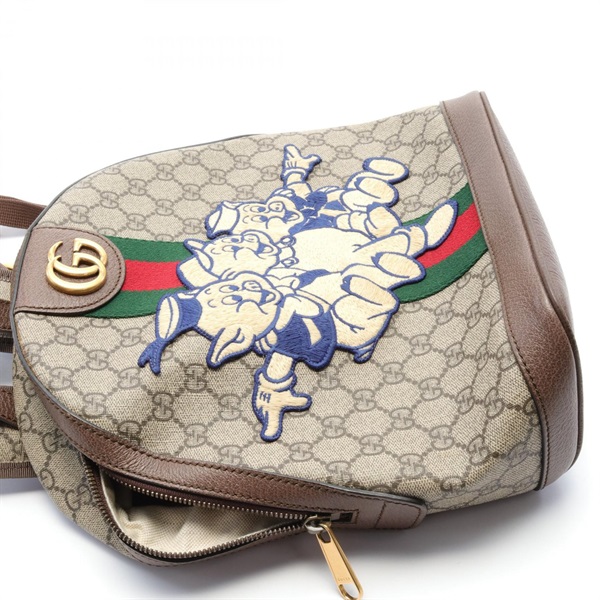 グッチ(GUCCI)グッチ GUCCI × Disney 三匹のこぶた GGスプリーム リュックサック バックパック バッグ レディース  552884｜2101217544191｜【公式】新品中古どちらもブランドの通販ならブランドオフ・オンラインストア| BRAND OFF Online  Store