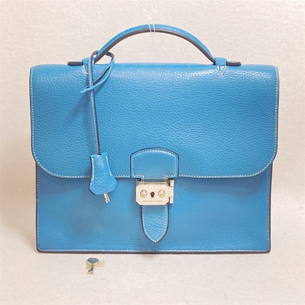 エルメス(HERMES)エルメス サックアデペッシュ27 ブルージーン ...