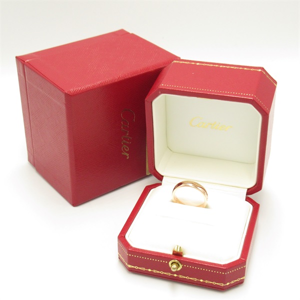 【中古】 カルティエ(CARTIER) カルティエ ハッピーバースデー リング リング・指輪 ジュエリー レディース 9.5号リング幅:約3.8mm