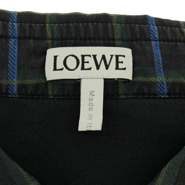 ロエベ(LOEWE)ロエベ チェストポケット チェックシャツ 長袖シャツ ...