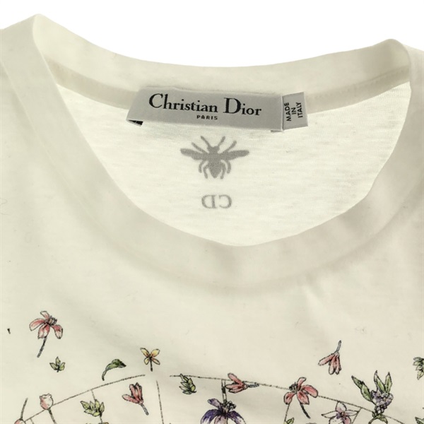 ディオール(Dior)ディオール Tシャツ 花の絵 2022年 半袖Tシャツ 衣料 