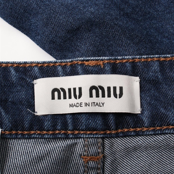 ミュウ ミュウ(Miu Miu)ミュウ ミュウ デニムパンツ 衣料品 ボトムス レディース  GWP473｜2104102308687｜【公式】新品中古どちらもブランドの通販ならブランドオフ・オンラインストア| BRAND OFF Online  Store