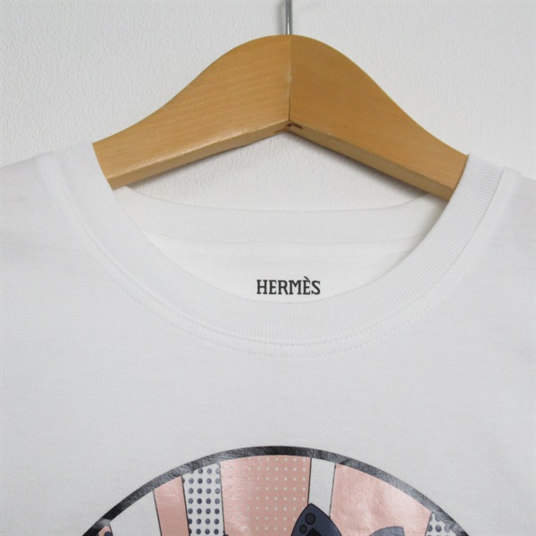 エルメス(HERMES)エルメス マイクロ カルトゥッシュ Tシャツ 半袖T