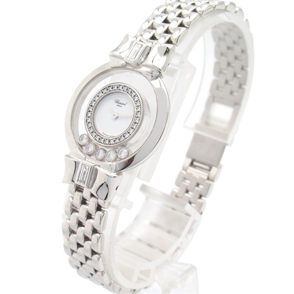 【中古】 ショパール(Chopard) ショパール ハッピーダイヤモンド 腕時計 時計 レディース 4097/1 ケースサイズ直径約24mm(リューズ除く)腕周り:約17.5cmベルト幅:約10mm