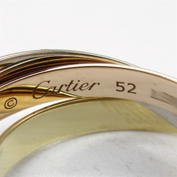 安い高評価カルティエ 3連リング 指輪 750 52 証明書付 アクセサリー