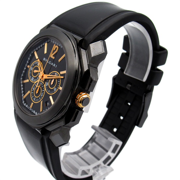 ブルガリ(BVLGARI)ブルガリ オクト ウルトラネロ 腕時計 時計 メンズ ...
