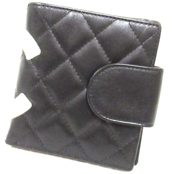 シャネル(CHANEL)シャネル カンボンライン 二つ折財布 二つ折り財布 