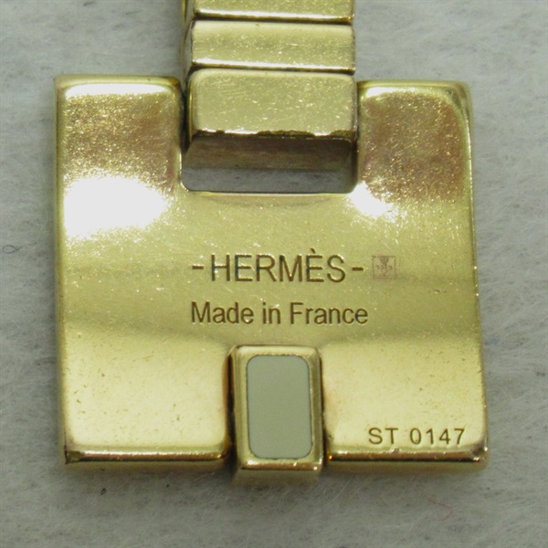 低価新品HERMES エルメス ネックレス アイリーン 金属素材 ゴールドxオレンジ系 h28143a ネックレス、ペンダント、チョーカー